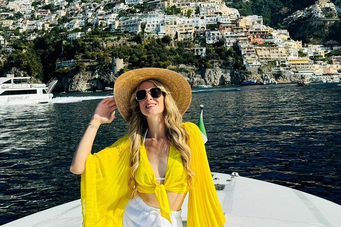 Sunset Cruise & Dinner Stop, Depart from any Amalfi Coast town! - Positano to Praiano: icons in motion, not in a checklist