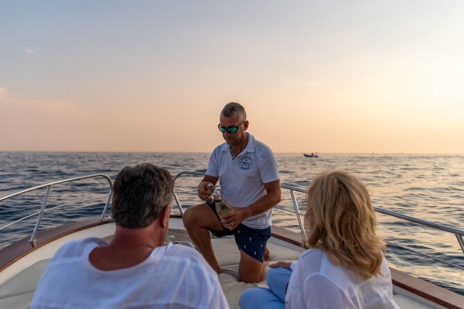 Sunset tour by private boat from Positano, Praiano or Amalfi - Aperitif at sunset: when the timing is the product