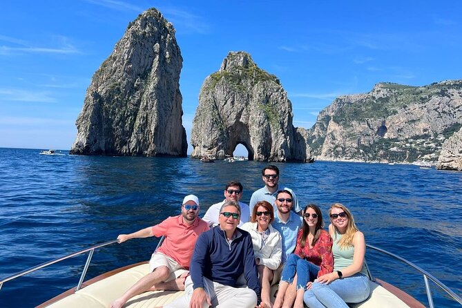 The 2 South gems: Capri and Positano Day Cruise - Capri’s first photo stop: I Faraglioni in about 10 minutes