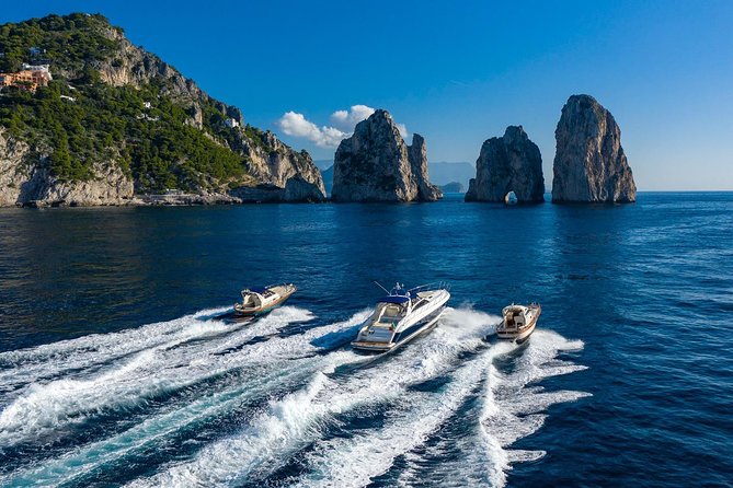 The Blue Fever: Capri island day cruise - Punta Carena Lighthouse and the Faraglioni: Capri’s postcard views
