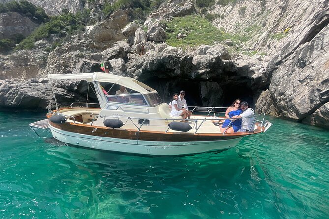 Three Hour Private Guided Tour of Capri with a luxury Gozzo cabin cruiser - Marina Piccola: the small harbor that screams superyachts