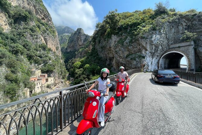 Vespa Tour of Amalfi Coast Positano and Ravello - The Emerald Cave option at Grotta dello Smeraldo